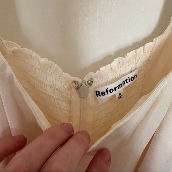NWT reformation twilight dress in ivory - Picture 8 of 9